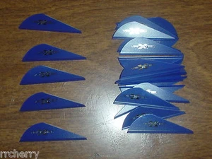@NEW@ 36 VaneTec 2" HP Archery Arrow Vanes! Blue broadhead arrows fletching - Picture 1 of 1
