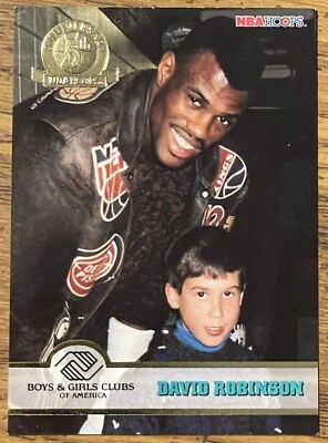 David Robinson 1993-94 NBA Hoops 5th Anniversary Card #291 NBA HOF Free Ship - Image 1 of 3