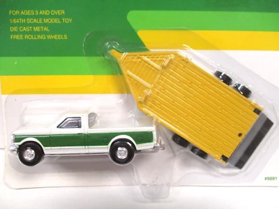 ERTL - JOHN DEERE FORD F-250 PICKUP TRUCK / MACHINE EQUIPMENT TRAILER - 1/64 - Image 1 of 4