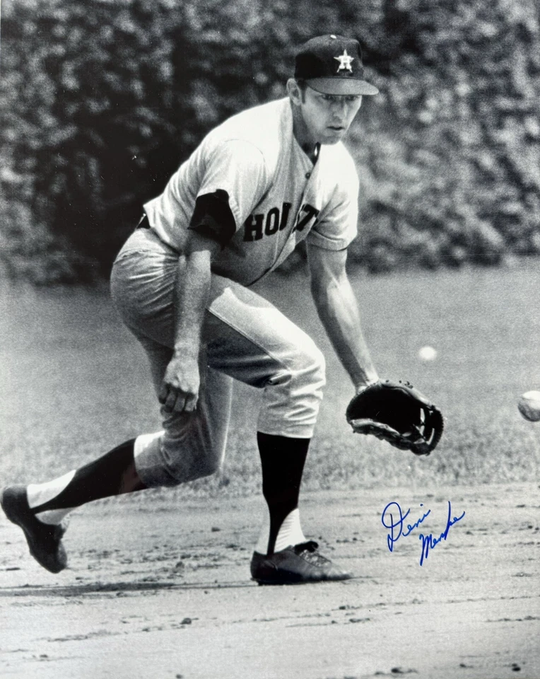 DENIS MENKE (DD) 1969 1970 Houston Astros All-Star Autographed 11x14 Photo COA - Image 1 of 1