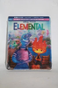 Disney Pixar ELEMENTAL (4K Ultra HD + Blu-Ray + Digital Code ) Brand New ! - Picture 1 of 2