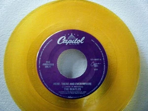 THE BEATLES 7 Inch 45 Here there and everywhere_Good day sunshine Yellow Vinyl - Bild 1 von 1