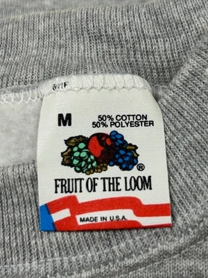 NOS- Vintage  Fruit of the Loom Crewneck Sweatshirt Fuller Cut -S-Med  Made USA - Image 1 of 4