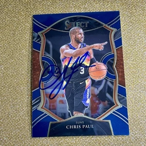 Select Blue Retail Concourse #10 2020-21 Chris Paul firmado en tarjeta autógrafo IP - Imagen 1 de 2