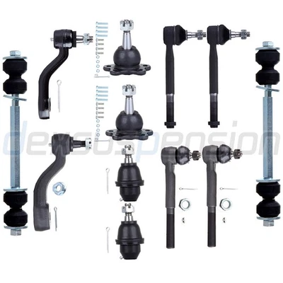 12x Fits 1995-1999 Chevrolet K1500 Front Ball Joints Sway Bar Tie Rod Suspension - Image 1 of 4