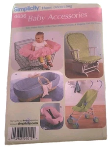 Carro de compras SIMPLICITY 4636 asiento de coche para bebé deslizamiento balanceándose 5 versiones PATRÓN NUEVO - Imagen 1 de 3