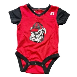 Body infantil Georgia Bulldogs 6-9 meses rojo unisex - Imagen 1 de 7