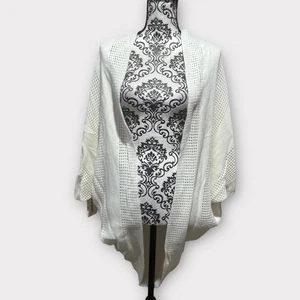 Layers by Lizden Schal wie Strickjacke Pullover Neu mit Etikett weiß S/M - Bild 1 von 8