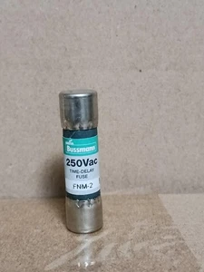 Fusible de retardo de tiempo Bussmann FNM-2 FNM2 (2 amperios) 2A 250 Vac - Imagen 1 de 3
