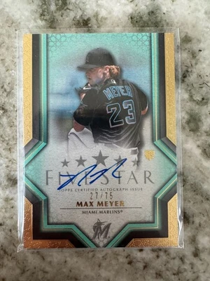 Max Meyer 2023 Topps Five Star #FSA-MM /75 Auto (RC) On Card Autograph - Image 1 of 2