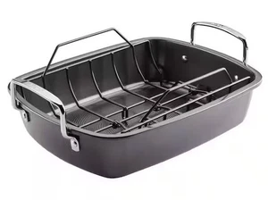 Circulon Antihaft Bräter/Bräter mit Gestell - 18 Zoll x 15 Zoll - Bild 1 von 5