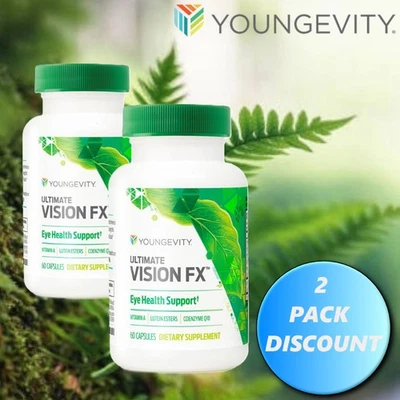 Youngevity Dr. Wallach Ultimate Vision FX™ - 60 粒胶囊 (2 包) — 第 1/2 张图片