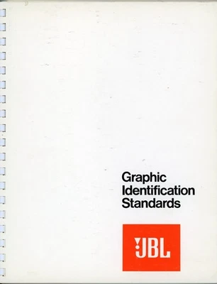 1973 年 JBL Lansing 内部指南图形识别标准 Arnold Wolf 24p — 第 1/4 张图片