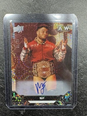 2023 AEW Upper Deck - MJF - Pyro AUTO #'d 1 /25 eBay 1/1 Autograph Wrestling - Image 1 of 4
