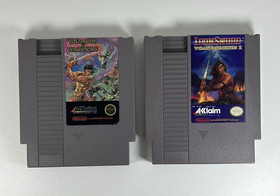 Wizards & Warriors 1 And 2 Iron Sword for Nintendo NES Cleaned and Play Tested
