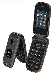 Plum RAM Plus 4G Volte Rugged Flip Phone, Shock Resistent, T-Mobile - Orange - Picture 1 of 4