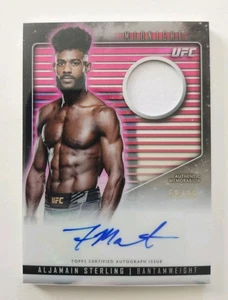 2024 Topps Midnight UFC Aljamain Sterling Patch Auto Twilight #/99 - Picture 1 of 2