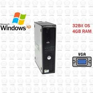 Dell Optiplex DT 4GB RAM 320GB Windows XP Pro SP3 32Bit Desktop Computer - Picture 1 of 5