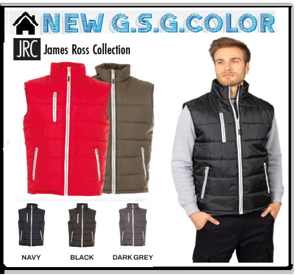 Gilet Homme JRC Vietnam En Polyester Brillant Rembourrage En Polyester - Photo 1/1