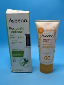 Lot Of 2 Aveeno Sunscreen Spf30/60 Exp:09/25+ New - Picture 1 of 8