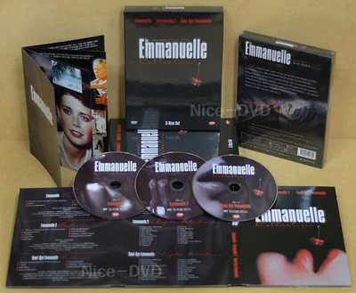 THE Emmanuelle Collection (3-DVD Disc) Ltd DIGIPACK BOX SET (New) Sylvia Kristel - Image 1 of 4