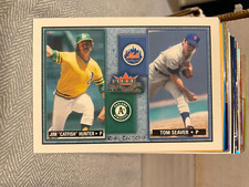 2002 Fleer Fall Classics Rival Factions #28 CATFISH Hunter/TOM Seaver/500! CS32