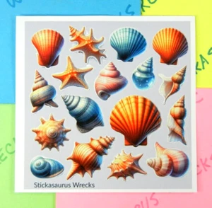 Seashells Sticker Sheet - Picture 1 of 3
