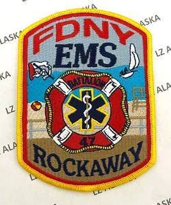 NEW YORK FIRE DEPARTMENT EMS BATTALION 47 ROCKAWAY PATCH (EMS2) - Bild 1 von 3