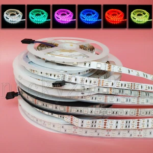 12V Super Bright 5050 RGB LED Flexible Strip Light Tape Multi Color Changing - Picture 1 of 48