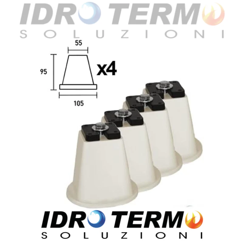 SUPPORTI PAVIMENTO CF DA  4 PZ CONI / PIEDINI  PER UNITA' ESTERNA CONDIZIONATORE - Immagine 1 di 1