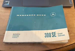 MERCEDES BENZ W112 300SE COUPE CONVERTIBE OWNERS MANUAL OEM 1125841096