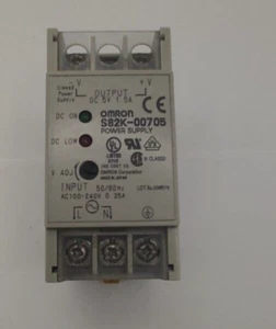 OMRON Power Supply S82K-00705 DC 5V 1.5A OUTPUT - 100-240V INPUT - Picture 1 of 8