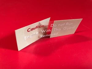 RUPP • OEM Rupp Torque Converter Guard Caution Decal 71-75 Roadster Minibike - Picture 1 of 3