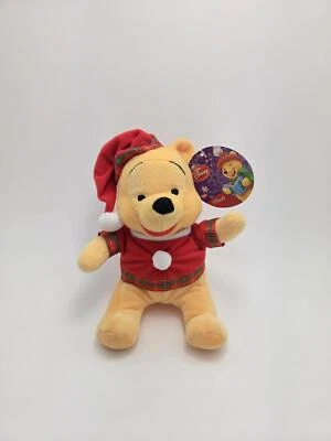 Disney Holiday Winnie the Pooh Plush, Vintage Collectible (8 inch) - Image 1 of 2