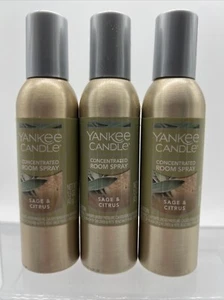 (3) Yankee Candle Sage & Citrus Concentrated Room Spray Aromatherapy COMBINESHIP - Picture 1 of 2