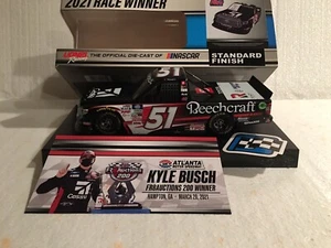 KYLE BUSCH 2021 ORIGINAL #51 CESSNA ATLANTA WIN RACED VERSION TUNDRA 1/24 CWT - Picture 1 of 12