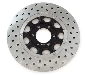 NEW Stainless Steel Drilled Brake Rotor - Honda CB450K CB500 CB550 45120-374-700 - Picture 1 of 2