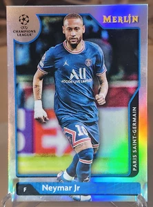 Neymar Jr 2021-22 Topps Merlin UCL Refractor #10 Paris Saint-Germain - Picture 1 of 2
