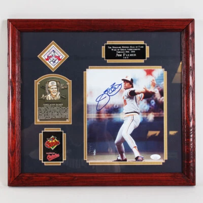 Jim Palmer Signed Photo 8x10 Display Orioles - COA JSA - Image 1 of 4