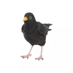 Garden Figurine Blackbird Life Size Bird Garden House Frost Proof Decorative Figurine - Picture 1 of 9