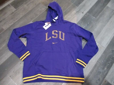 LSU Tigers Nike Hoodie Sweatshirt Size Men's 2XL new with tags Free Ship - Image 1 of 4