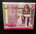 Barbie Puppe Dusche & Waschtisch Badezimmer Spielset Hund Heimmöbel für EICHE Diorama