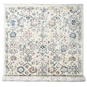 9'9"x14' Ivory Wool Hand Knotted Supple Mahal Design Oriental Rug G84363 - Picture 1 of 11