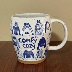 Anthropologie Comfy Cozy Sweaters Ceramic Mug 16oz - Picture 1 of 10
