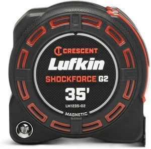 Lufkin Genuine OEM 1-1/4" x 35' Shockforce G2 Magnetic Tape Measure - LM1235-02 - Picture 1 of 5