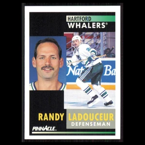 Randy Ladouceur #224 1991 Pinnacle Hartford Whalers Hockey Card NHL NM - Picture 1 of 3