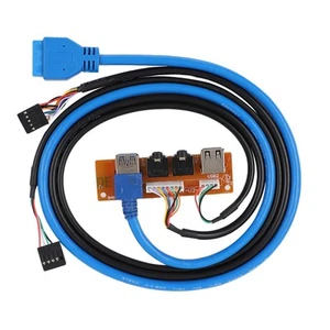 Computer Chassis Case Front Panel Interface Panel USB3.0/2.0 With Cable CB - Afbeelding 1 van 12