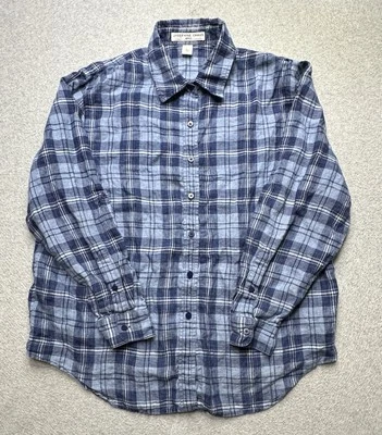 Camisa Deportiva Josephine Chaus Adulto Extra Grande Azul Lino a Cuadros Exterior Damas Foto 1 de 4