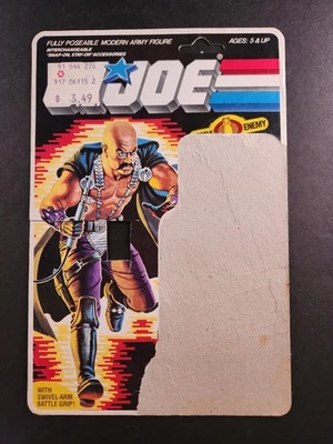 De colección DR MINDBENDER 1986 Hasbro GI Joe COBRA Tarjeta Completa Archivo de Comando Trasero Foto 1 de 3