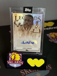 Topps 2024 Cricket Legends of the Game 2 Curtly Ambrose Orange #/5 Autograph - Bild 1 von 2
